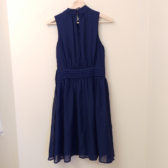 Modcloth Fervour Windy City Blue A Line Dress M - Picture 3 of 8